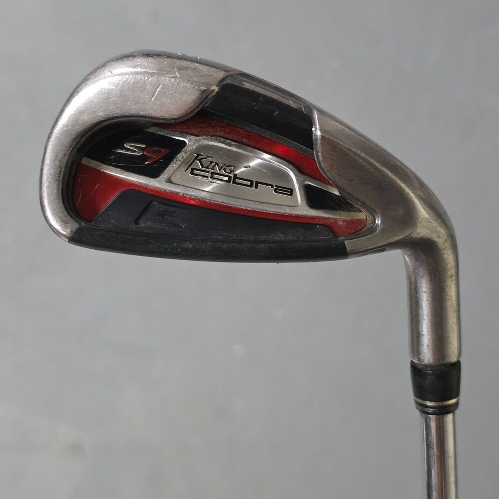 King Cobra S9 Single 6 Iron Steel Shaft Men Right Hand Red Golf Pride Grip 39"